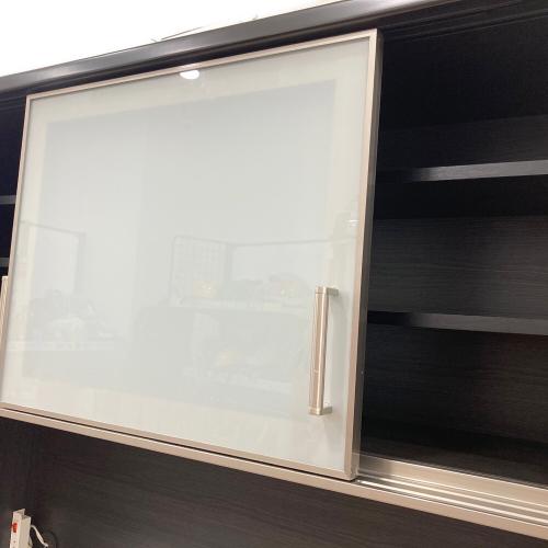 ニトリ レンジボード ブラック×ホワイト ソフトクローズ スライド扉