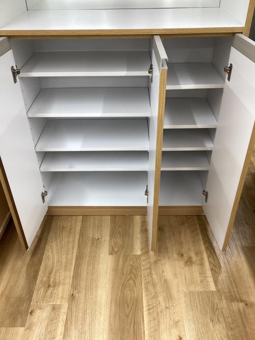 シューズボックス ナチュラル 3枚扉