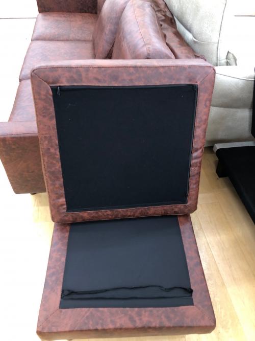 コスパクリエーション ヴィンテージコーナーカウチソファ コーナータイプ 合皮 レガード・ジェイ