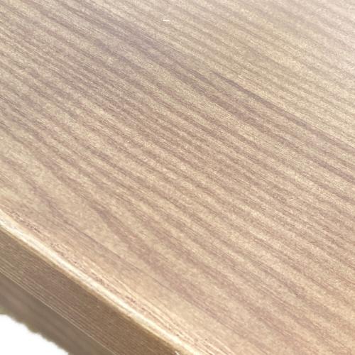 3人掛けソファー グレー×ブラウン 木枠 ファブリック