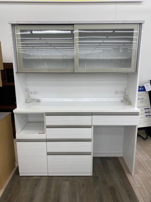 ニトリ レンジボード ホワイト モイス加工 ソフトクローズ スライド扉 リガーレ