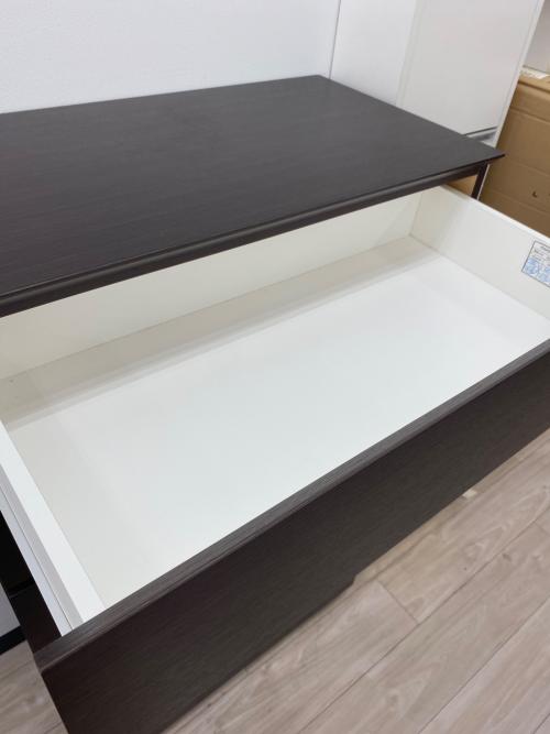 ニトリ 6段チェスト ダークブラウン クエス