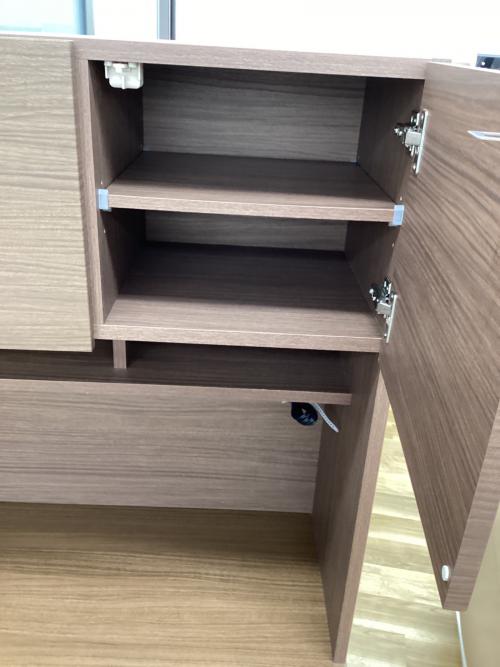 ニトリ レンジボード ブラウン 3枚扉 エトナ