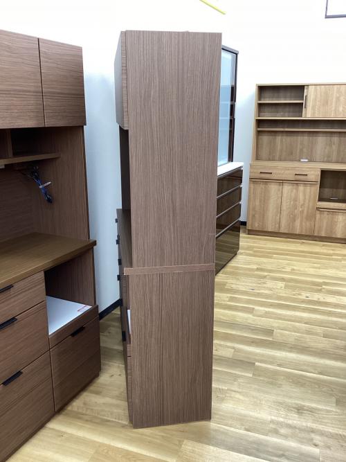 ニトリ レンジボード ブラウン 3枚扉 エトナ