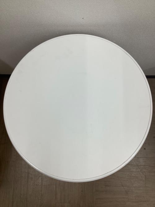 カフェテーブル3点セット ホワイト×ベージュ