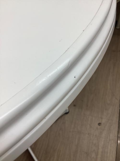 カフェテーブル3点セット ホワイト×ベージュ