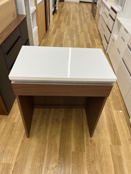 キッチンカウンター ゴミ箱収納付き ソフトクローズレール