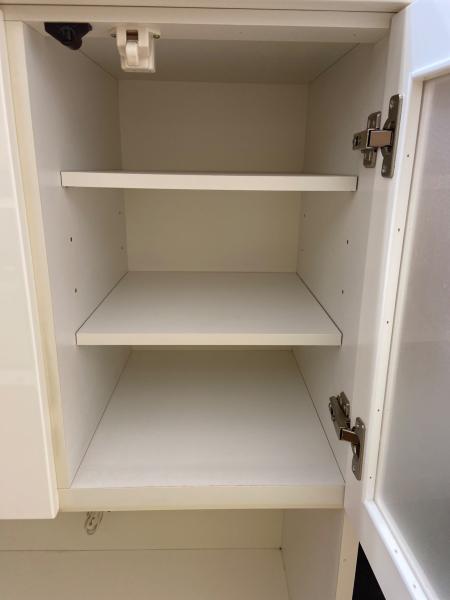 ３枚扉レンジボード(ホワイト)のご紹介！有料配送あり【トレファク入間店】 3枚扉レンジボード ホワイト｜トレファクONLINE