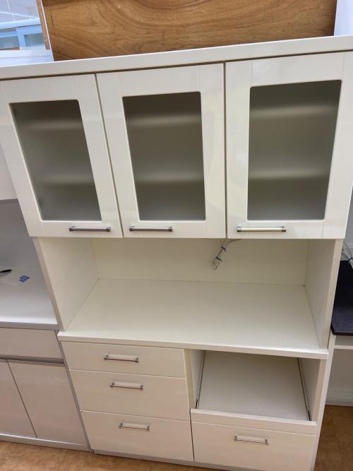 3枚扉レンジボード ホワイト