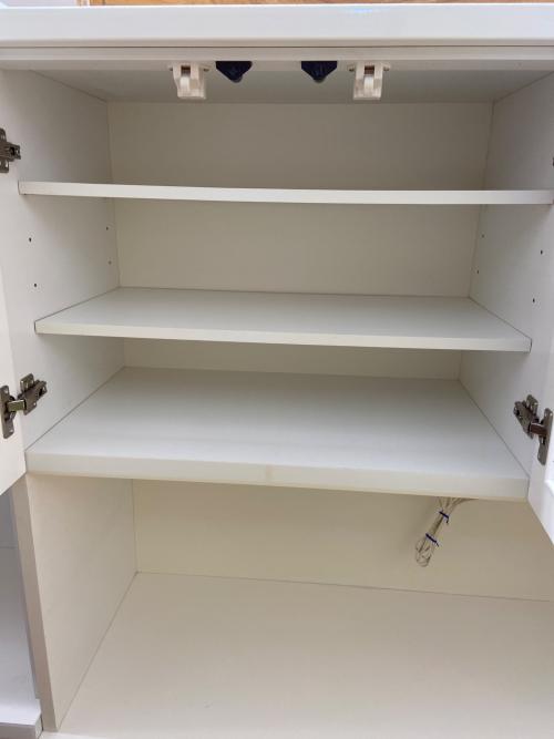 3枚扉レンジボード ホワイト