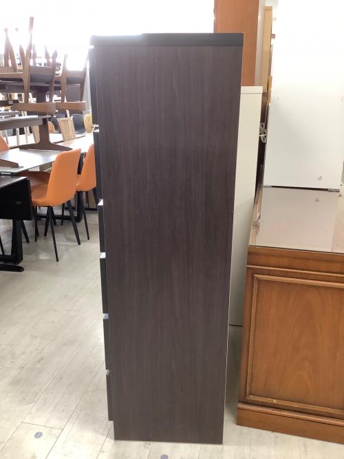 6段チェスト ダークブラウン×ナチュラル