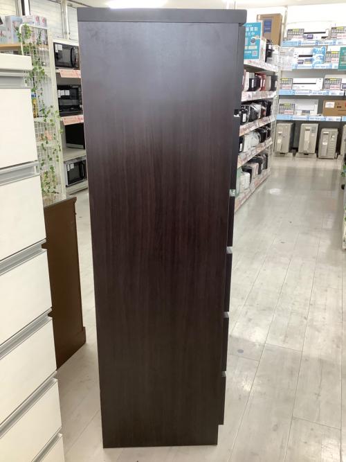 6段チェスト ダークブラウン×ナチュラル