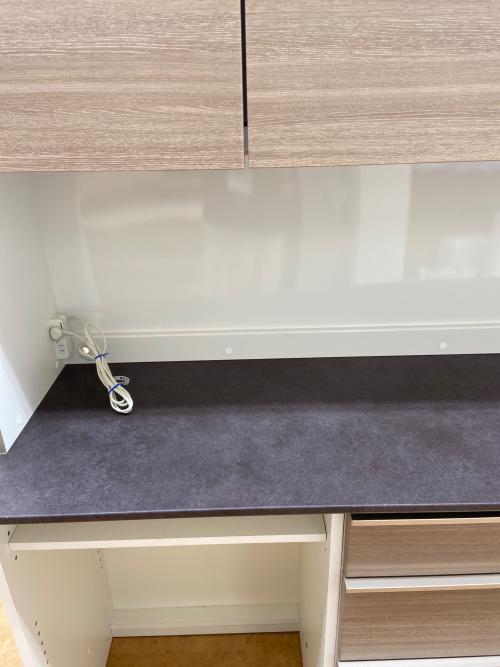 綾野製作所(AYANO) (アヤノセイサクショ) レンジボード ブラウン×ブラック×ホワイト 4枚扉 幅:約180㎝