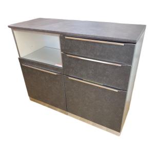 綾野製作所(AYANO) (アヤノセイサクショ) キッチンカウンター モイス加工 ソフトクローズ 幅:約120㎝ ブラック PROSIT