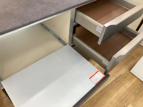 綾野製作所(AYANO) (アヤノセイサクショ) キッチンカウンター モイス加工 ソフトクローズ 幅:約120㎝ ブラック PROSIT