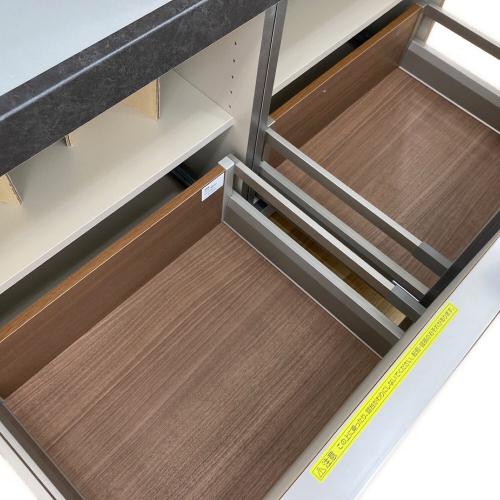 綾野製作所(AYANO)キッチンカウンター ブラック モイス加工 ソフトクローズ PROSIT 幅:約120㎝