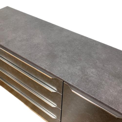 綾野製作所(AYANO) (アヤノセイサクショ) キッチンカウンター ブラック ソフトクローズ PROSIT 幅:約140㎝