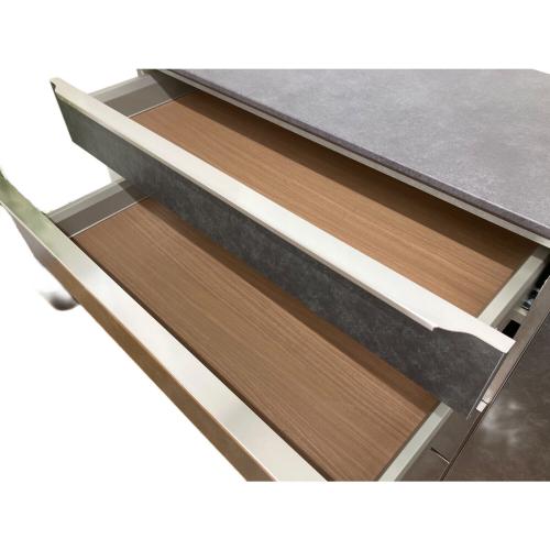 綾野製作所(AYANO) (アヤノセイサクショ) キッチンカウンター ブラック ソフトクローズ PROSIT 幅:約140㎝