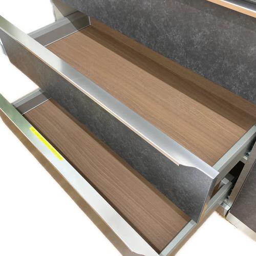 綾野製作所(AYANO) (アヤノセイサクショ) キッチンカウンター ブラック ソフトクローズ PROSIT 幅:約140㎝