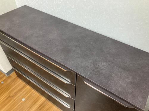 綾野製作所(AYANO) (アヤノセイサクショ) キッチンカウンター ブラック ソフトクローズ PROSIT 幅:約140㎝