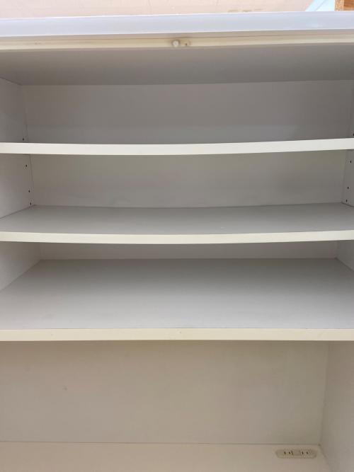 3枚扉レンジボード ホワイト