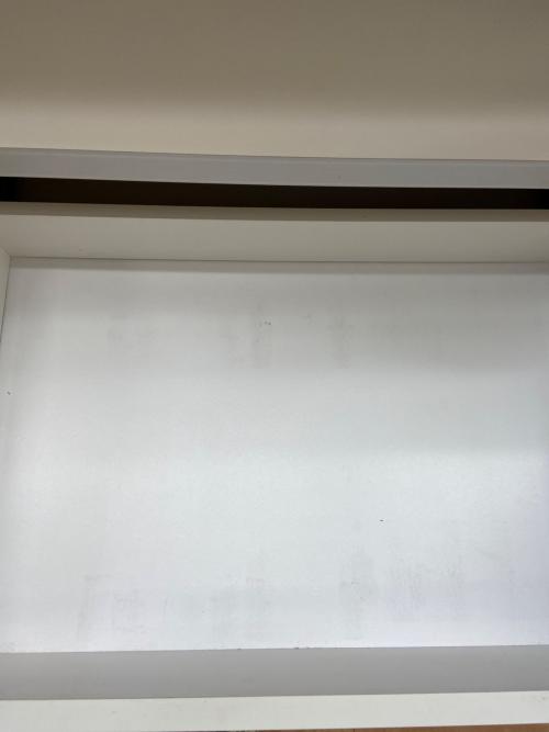 3枚扉レンジボード ホワイト