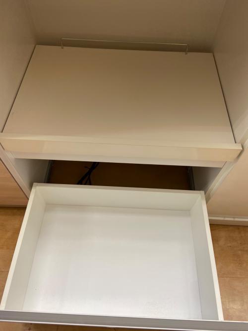 3枚扉レンジボード ホワイト