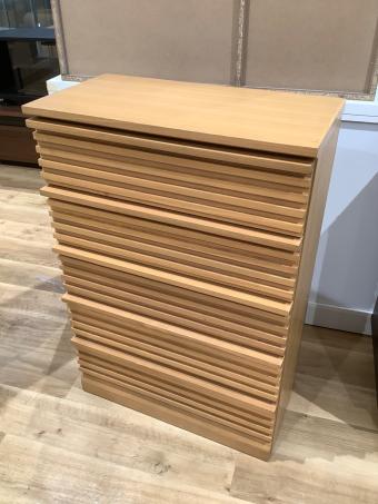 5段チェスト 幅60 奥32 高87 ナチュラル