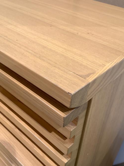 5段チェスト 幅60 奥32 高87 ナチュラル