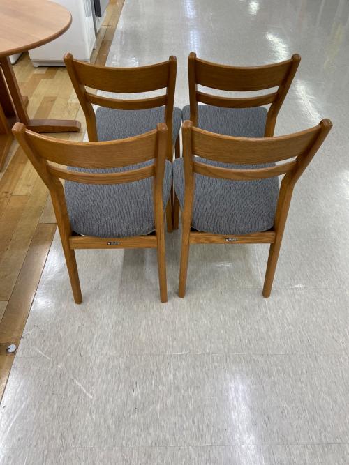 ダイニング5点セット　ナガノインテリア　使用感・イス4脚中2脚ヘタリ有 NAGANO INTERIOR (ナガノインテリア) ダイニング5点セット ブラウン
