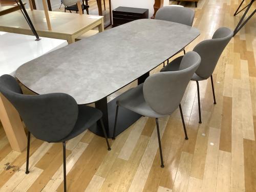 Moda en Casa (モーダエンカーサ) ダイニング5点セット グレー セラミック天板