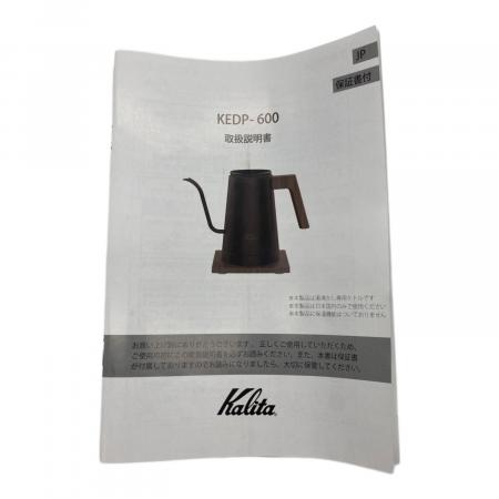 早い者勝ち。新品未使用品　カリタ 電気ケトル KEDP-600 温度調節機能付 Kalita カリタ 電気ケトル カーキ KEDP-600