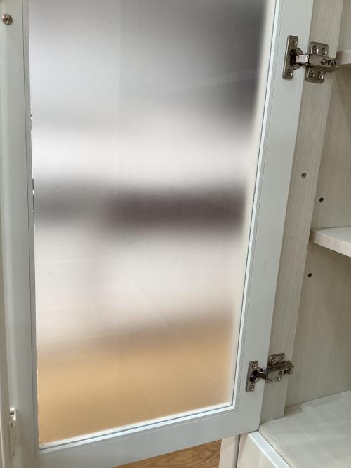 飾り棚 ホワイト 2枚扉