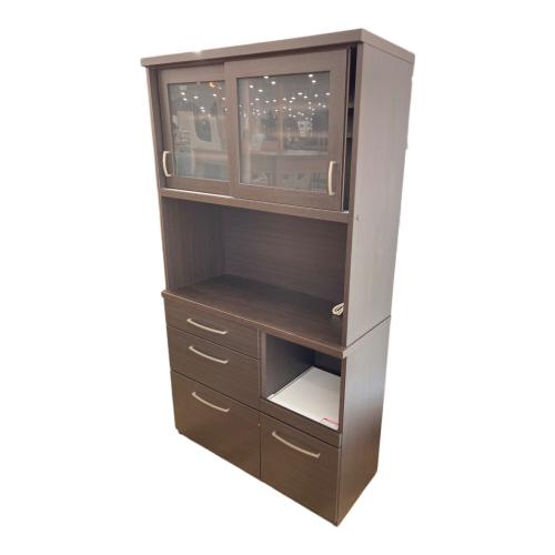 ニトリ レンジボード ダークブラウン スライド扉 コパン