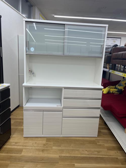 ニトリ レンジボード アイボリー モイス加工 ソフトクローズ スライド扉 ポスティア