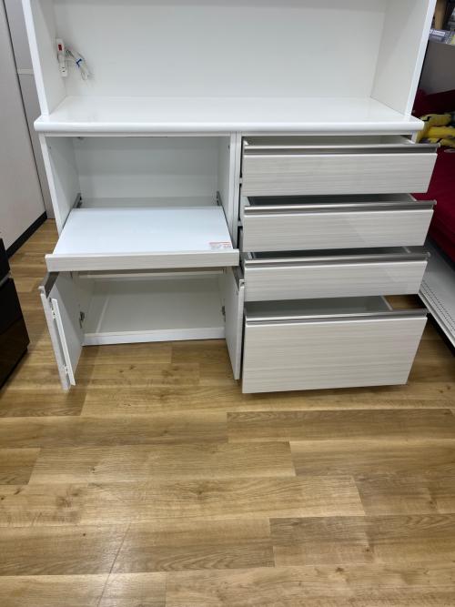 ニトリ レンジボード アイボリー モイス加工 ソフトクローズ スライド扉 ポスティア