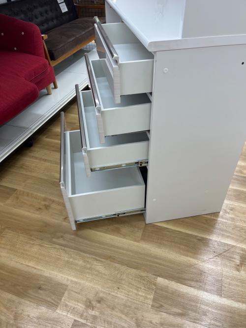 ニトリ レンジボード アイボリー モイス加工 ソフトクローズ スライド扉 ポスティア