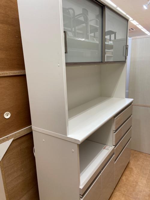 ニトリ レンジボード ホワイト×アイボリー　ボスティア140KB