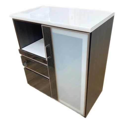 ニトリ キッチンカウンター ブラック×ホワイト