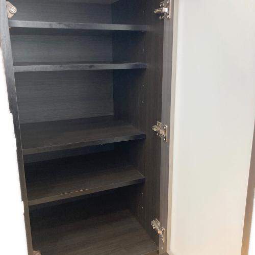 ニトリ キッチンカウンター ブラック×ホワイト