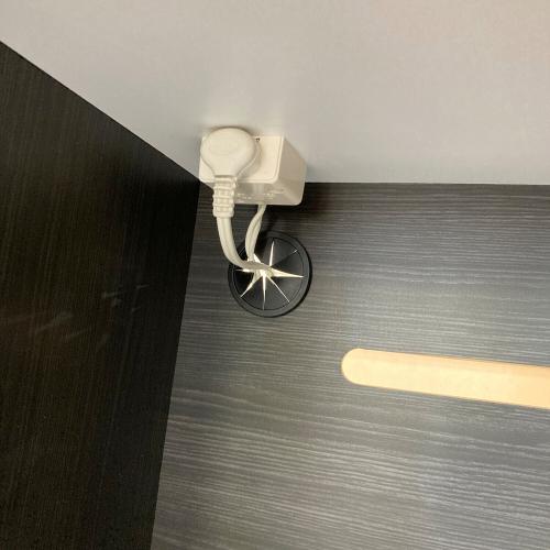 ニトリ キッチンカウンター ブラック×ホワイト