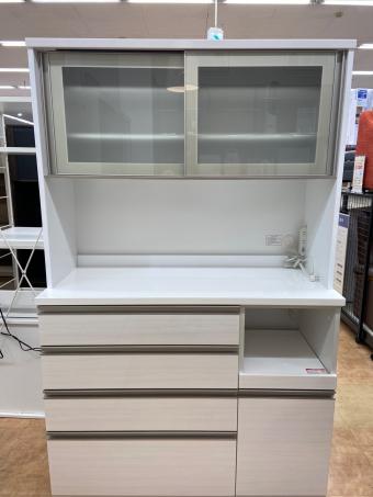 ニトリ レンジボード ホワイト モイス加工・フルオープン・ソフトクローズ