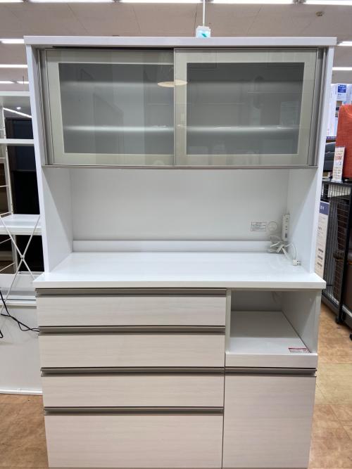 ニトリ レンジボード ホワイト モイス加工・フルオープン・ソフトクローズ