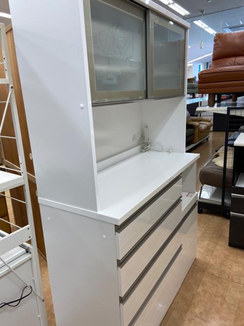 ニトリ レンジボード ホワイト モイス加工・フルオープン・ソフトクローズ