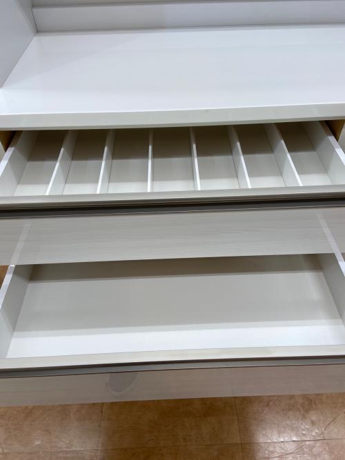 ニトリ レンジボード ホワイト モイス加工・フルオープン・ソフトクローズ