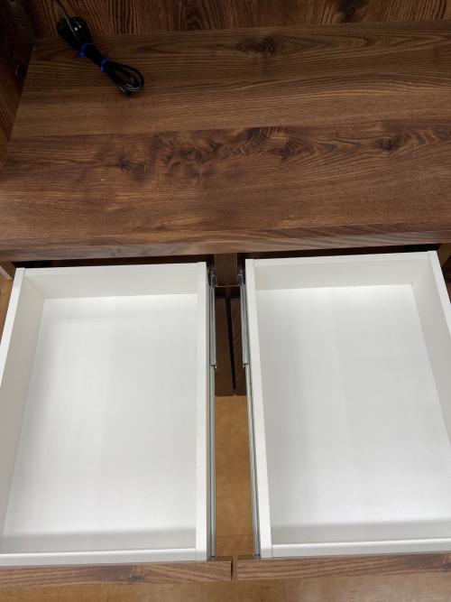 レンジボード ブラウン 3枚扉