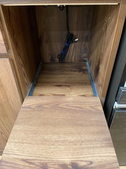 レンジボード ブラウン 3枚扉