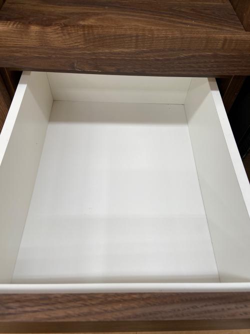 レンジボード ブラウン 3枚扉