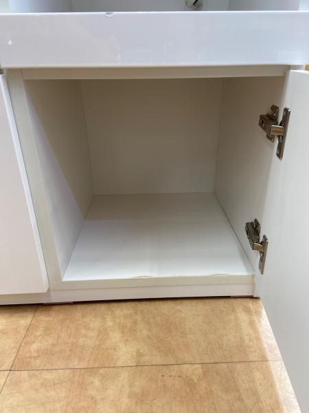 ニトリの２枚扉レンジボード（ホワイト）です。【トレファク東大阪店】 ニトリ レンジボード ホワイト 3枚扉 ミランダ2｜トレファクONLINE