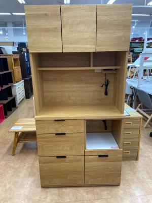 ニトリ レンジボード ナチュラル 3枚扉 エトナ